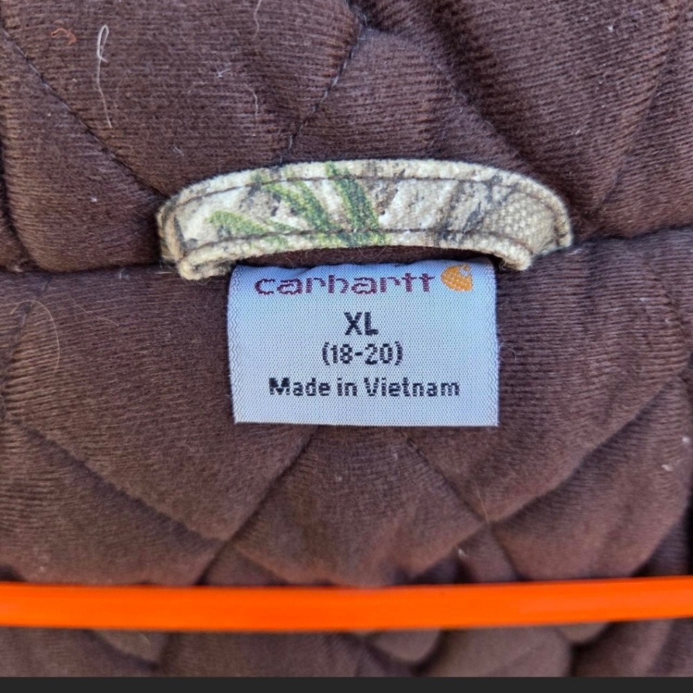Rare Carhartt Hooded Active Jacket in a Camouflage Colorway by Realtree Small - Picture 7 of 7